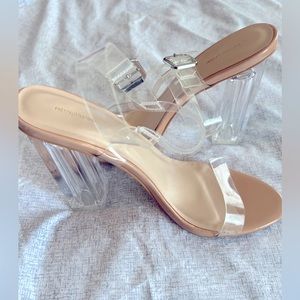 Brand new clear heels